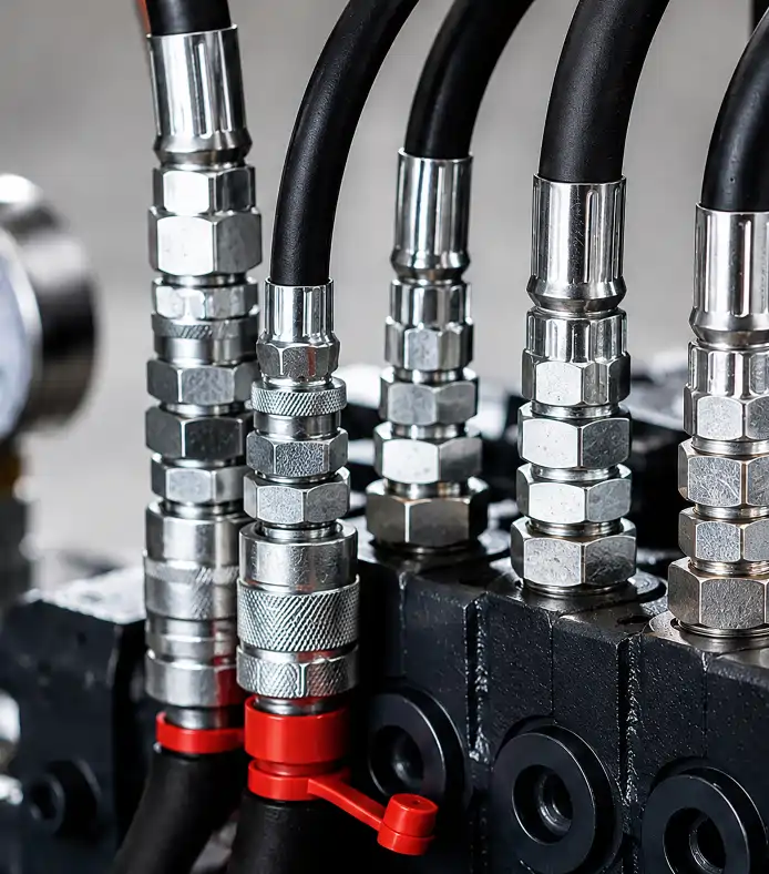 Machining hydraulic fittings at GIDC Metoda, Rajkot