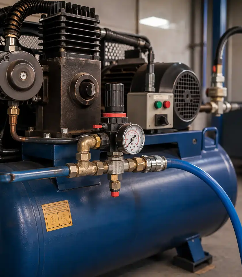 Air Compressors hydraulic fittings application