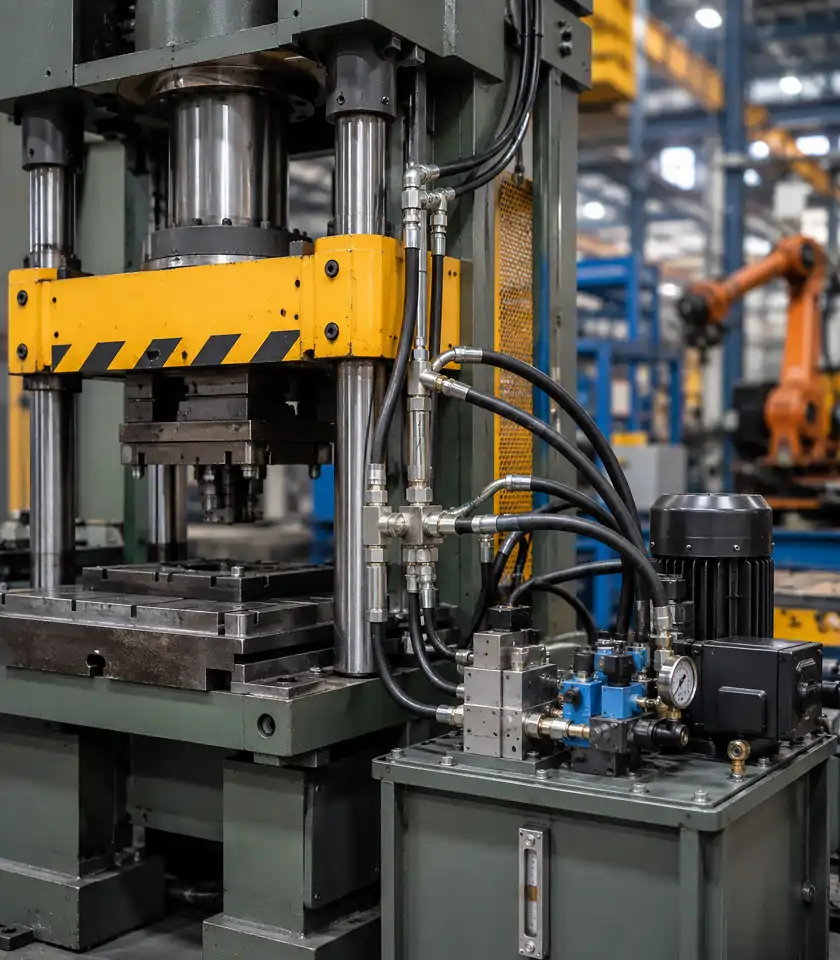 Industrial Machinery hydraulic fittings application