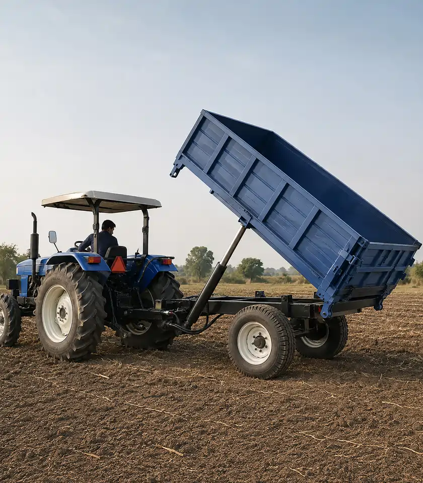 Tractor & Trolley hydraulic fittings application